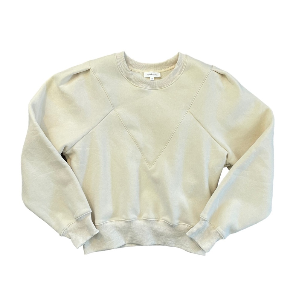 BOHME Sweatshirt Ivory/Cream Size Medium